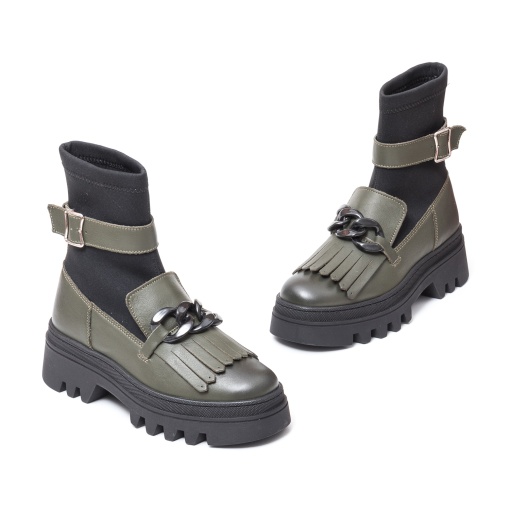 Ghete fashion, M 410 Kaki+Sint - Img 2