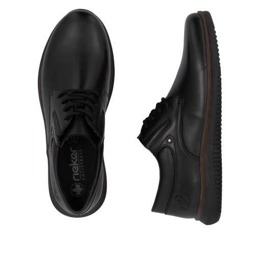 Pantofi bărbătești casual, Rieker 10419-00 din piele naturala, negru - Img 5