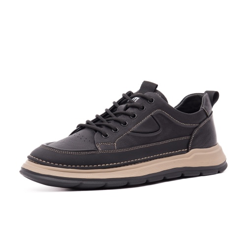 Pantofi bărbătești Otter E6E660015A 01-N din piele naturală, negru