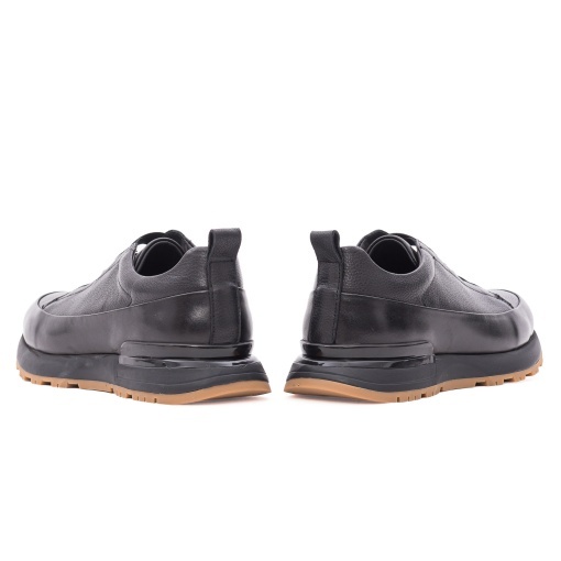 Pantofi barbati casual din piele naturala, Battisto Lascari, DHMW012CA, negru - Img 6