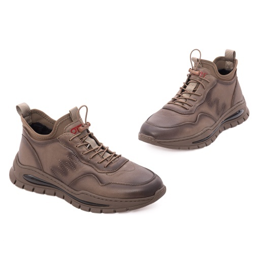 Pantofi barbati casual din piele naturala, Otter 1CJ30010B 40-N, maro kaki - Img 2