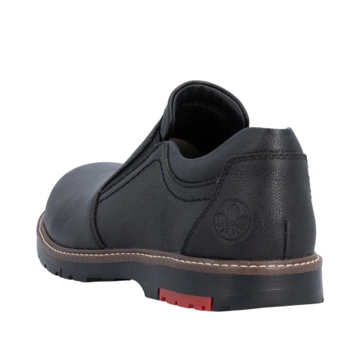 Pantofi barbati casual din piele naturala, Rieker 10558-00, negru - Img 5