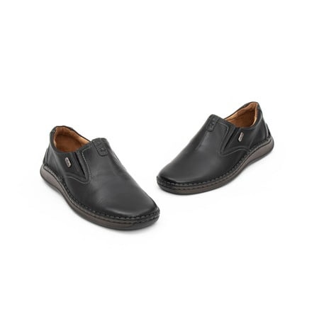 Pantofi barbati casual negri, piele naturala, LFX 919 - Img 4