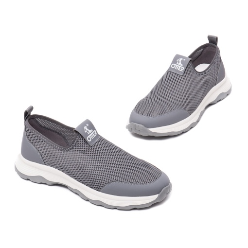 Pantofi barbati casual, textil, V2V260003B-14, gri - Img 2