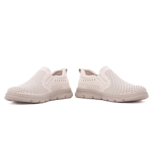 Pantofi barbati de vara din piele naturala, Otter 85DT80011B 52-N, crem - Img 5