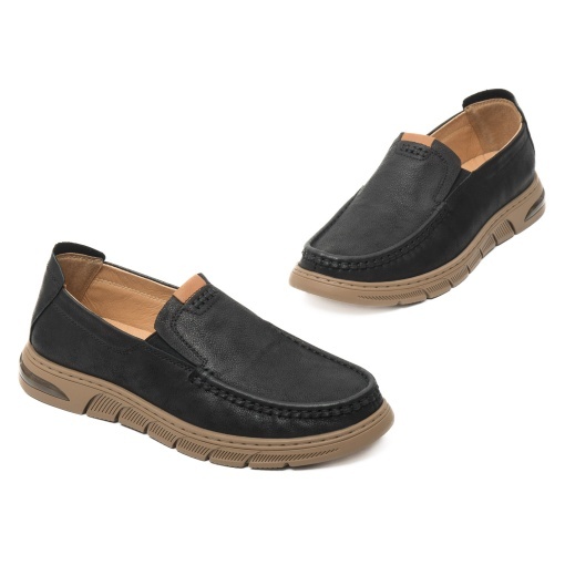 Pantofi barbati din piele naturala, Battisto Lascari, 2025-L1, negru - Img 2