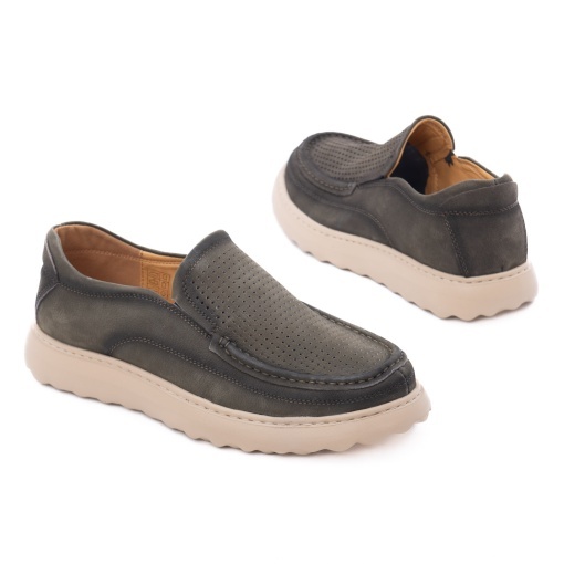 Pantofi barbati din piele naturala, Battisto Lascari SM-1, verde - Img 3