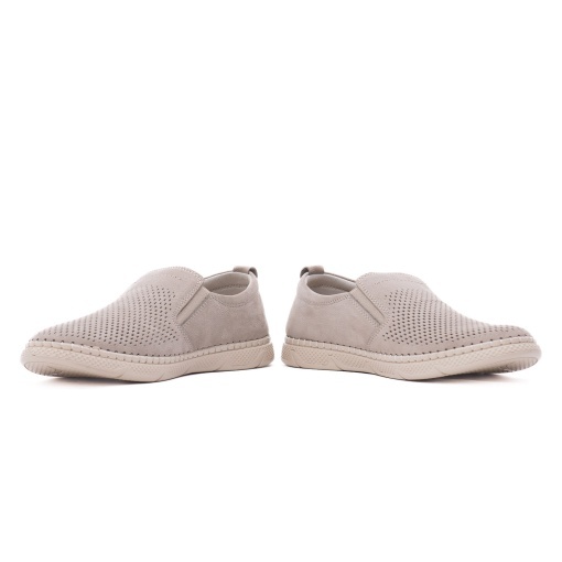 Pantofi barbati din piele naturala nabuc, Otter OT1822 50-2, gri deschis - Img 5