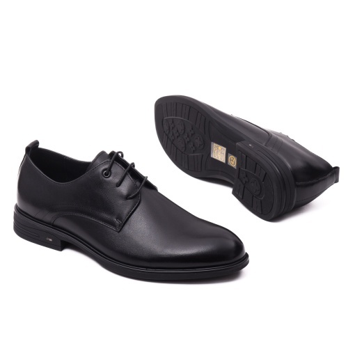 Pantofi barbati din piele naturala, Otter, E6E670002A 01-N, negru - Img 4