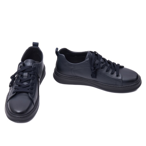 Pantofi barbati din piele naturala, Otter J2J270002B 42-N, bleumarin - Img 4