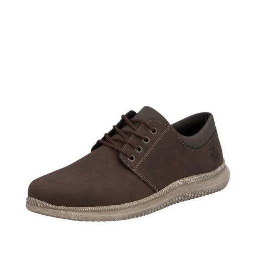 Pantofi barbati din piele naturala, Rieker 10424-22, maro - Img 2