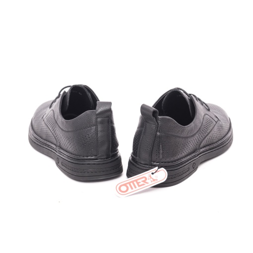 Pantofi bărbați negri din piele naturală Otter 7CCJ60003A 01-N – casual - Img 6