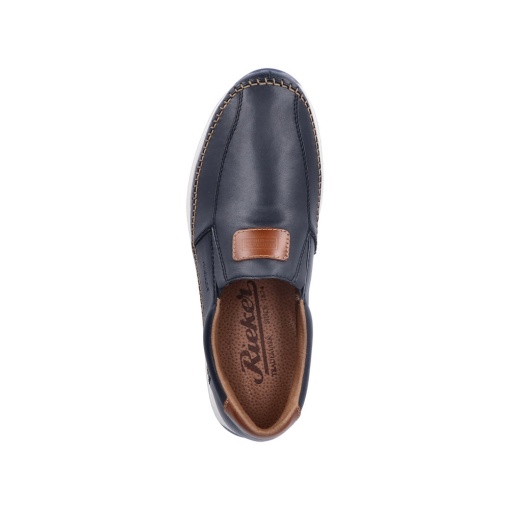 Pantofi barbati, piele naturala, 11962-14, bleumarin - Img 6