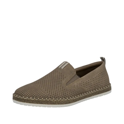 Pantofi barbati vara din piele naturala nabuc, Rieker B5286-25, maro - Img 2