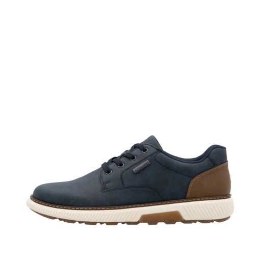Pantofi batbati casual din material sintetic, Rieker B3317-14, beumarin - Img 4