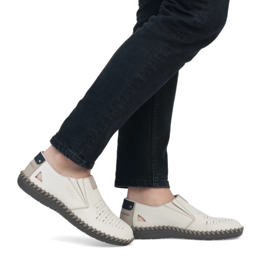 Pantofi casual Rieker piele naturala B2457-60 - Img 10