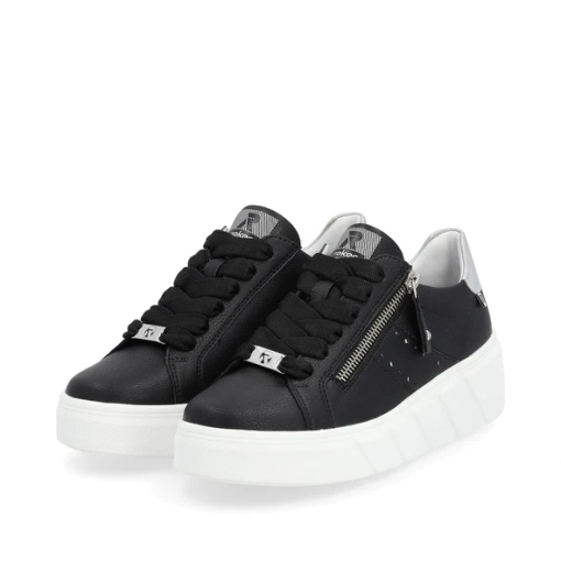 Pantofi casual Rieker Revolution din piele neagra W0505-00 - Img 9