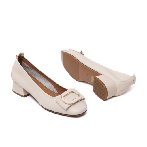 Pantofi cu toc mic Pass Collection M4M440007B 52-N - Img 5