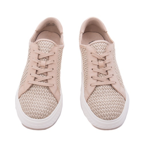 Pantofi dama casual din piele naturala, Caprice, 9-23710-46 408 BEIGE COMB, bej - Img 5