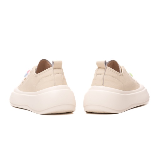 Pantofi dama casual, piele naturala, 6LMQ60013A-03, bej - Img 6