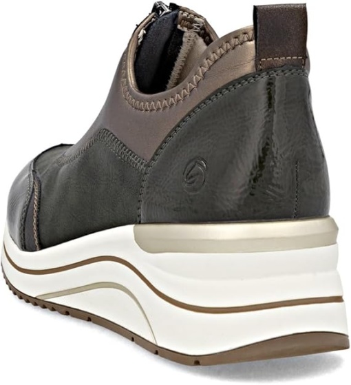 Pantofi dama din material sintetic, Remonte, D0T08-54, verde inchis - Img 2
