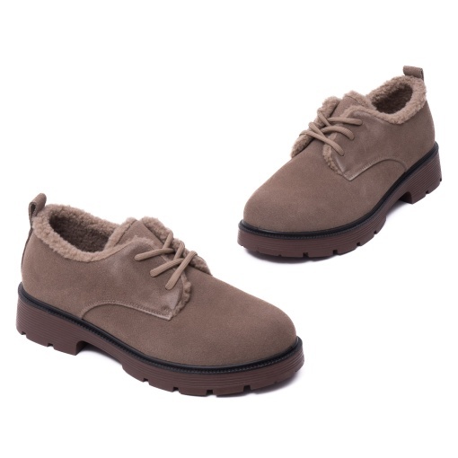 Pantofi dama din piele intoarsa, Karisma J8J870012B B2-I, taupe - Img 2