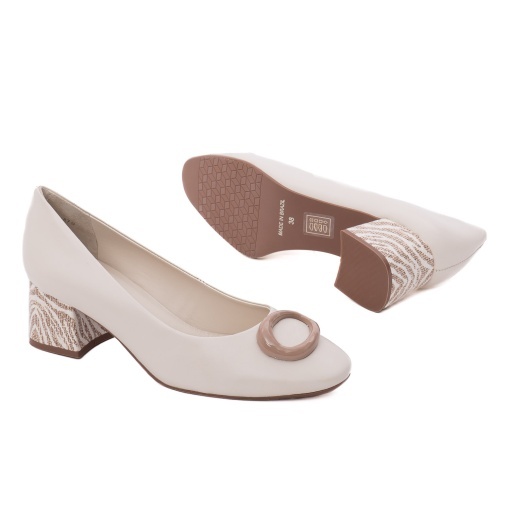 Pantofi dama eleganti din piele naturala, Epica OE12032-772-879S 52-N, crem - Img 4