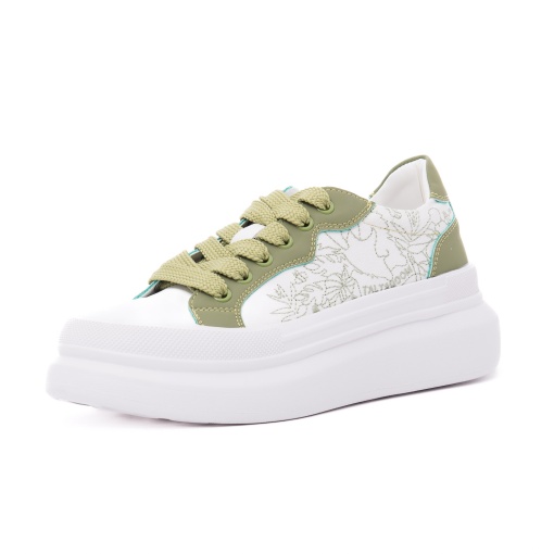 Pantofi dama PASS Collection, 2USL60008C J9-Z din piele naturala, alb