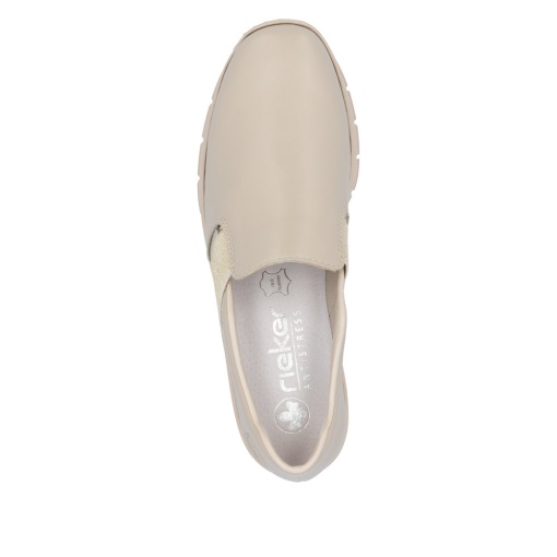 Pantofi dama, piele naturala, 53784-60, crem - Img 3