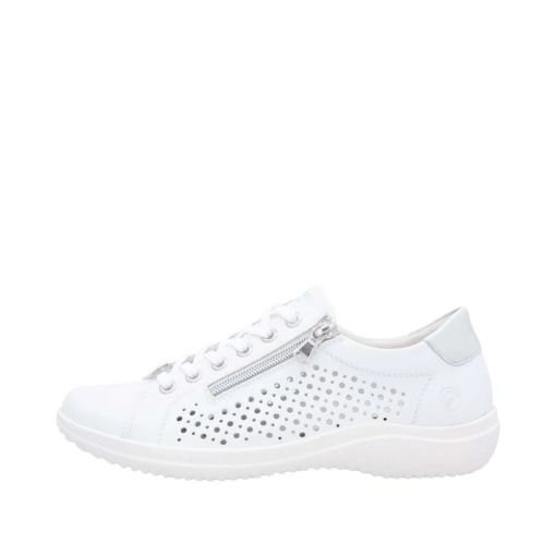 Pantofi dama, piele naturala, Remonte D1E08-80, alb - Img 5