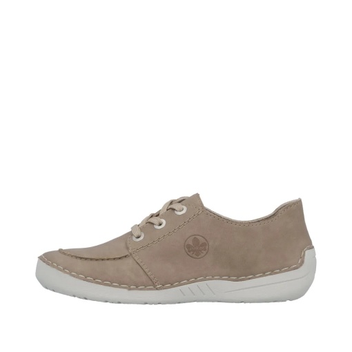 Pantofi dama, piele naturala, Rieker 52545-62, bej - Img 5