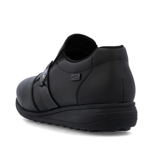 Pantofi damă Rieker 47250-00 negri din piele, confort și stil cu talpă flexibilă - Img 4