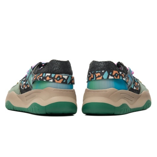 Pantofi dama sport din piele ecologica, Feeling S001, negru multicolor - Img 6