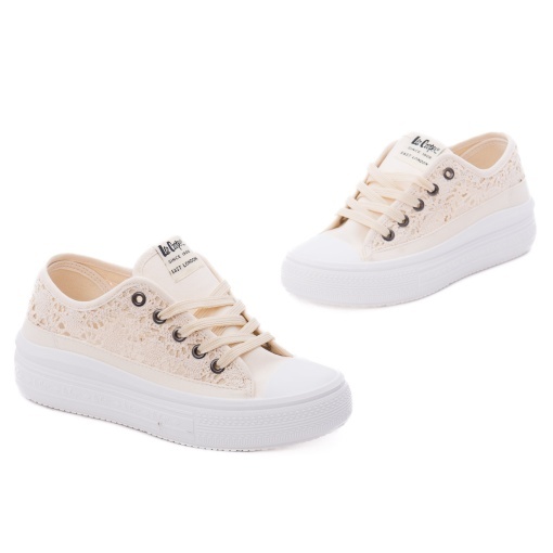 Pantofi dama sport din piele ecologica, Lee Cooper OBUWIE LCW-26-44-4486L, bej - Img 2