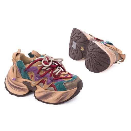 Pantofi dama sport din piele mix, Gryxx 1SW90001B 15-Z, multicolor - Img 4
