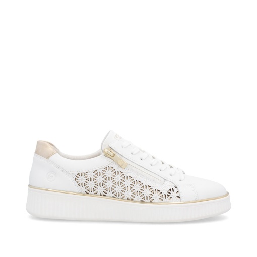 Pantofi dama sport, piele naturala, D2E03-80, alb - Img 4