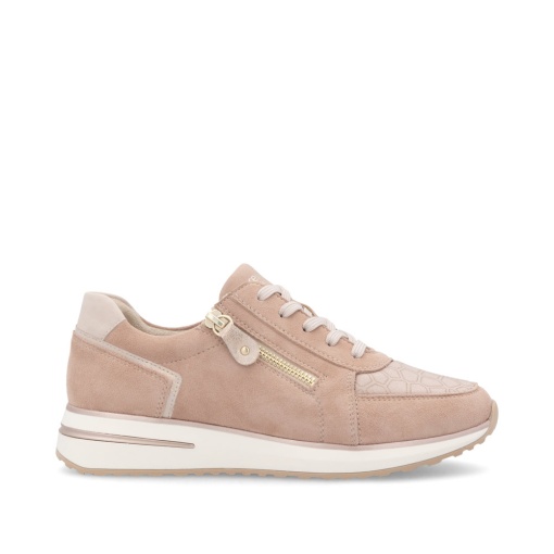 Pantofi dama sport, piele naturala nabuc, D1G10-31, roz prafuit - Img 8