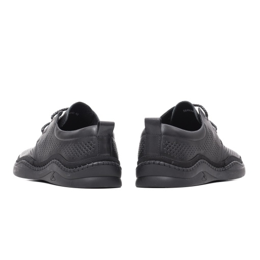 Pantofi de Vara Barbati stil Mocasin E6E640004A 01-N, negru - Img 3