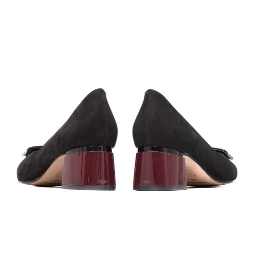 Pantofi eleganti dama, piele intoarsa, OE10633-610-724 negru - Img 7
