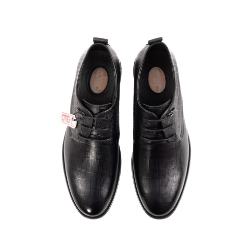 Pantofi Otter eleganti, piele naturala, E6L99399 01-N, negru - Img 6