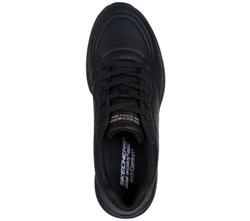 Pantofi sport damă Skechers BOBS Arch Comfort 117560-BBK, negri, piele ecologică - Img 3