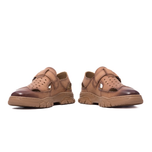 Pantofi vara piele, WM816 coniac - Img 4