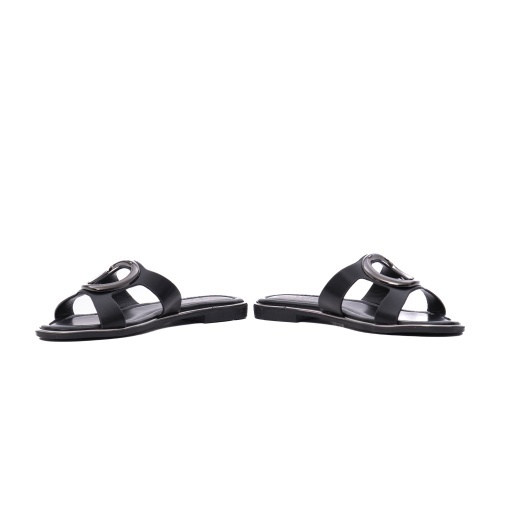 Papuci dama din piele naturala, PASS Collection 1WHD2506-59, negru - Img 5