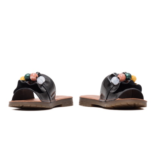 Papuci dama piele cu accesoriu, X4X440016A 01-1 - Img 4