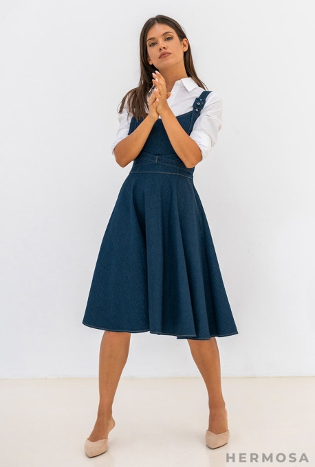 Rochie Denim Ilinca Bleumarin - Img 6