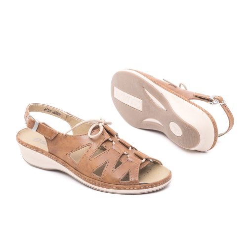 Sandale dama casual, Suave, piele naturala, SU0904PT PARIS 30-N, maro - Img 4