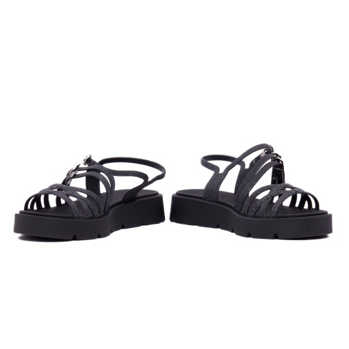 Sandale dama din cauciuc, Zaxy, 9B19027-BD940 ZAXY SPARKLE SAND AD 01-K, negru - Img 5