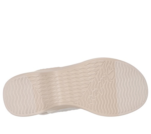 Sandale dama din material sintetic, Skechers CALI DAY 119413 OFWTOFF WHIT, alb - Img 5