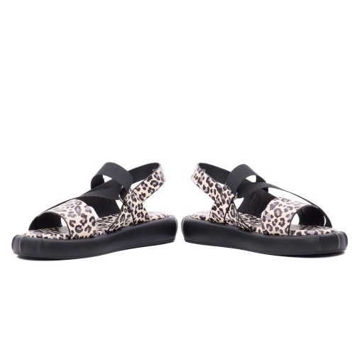 Sandale dama din piele mix, Gryxx H1WC80009C 45-Z, animal print - Img 5