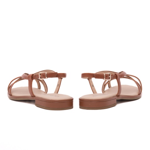 Sandale dama din piele naturala, Caprice, 9-28100-44 303 COGNAC NAPPA, coniac - Img 6